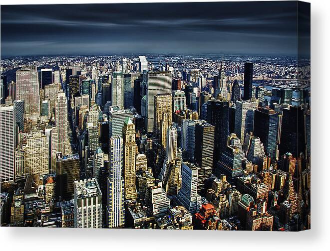 Outdoors Canvas Print featuring the photograph Blu horizon #1 by Alessandro Giorgi Art Photography