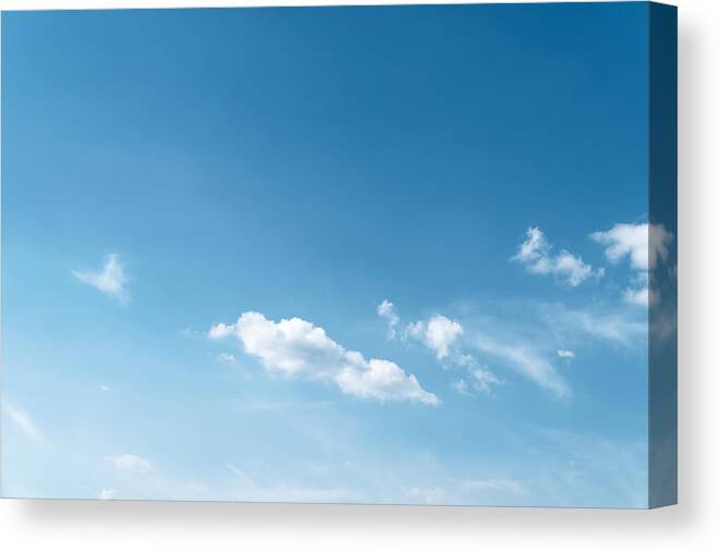 Tranquility Canvas Print featuring the photograph Cloudscape Background #1 by Xuanyu Han