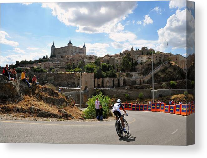 Sport Canvas Print featuring the photograph Cycling: 64Th Tour Of Spain - Vuelta / Stage 20 #1 by Tim de Waele