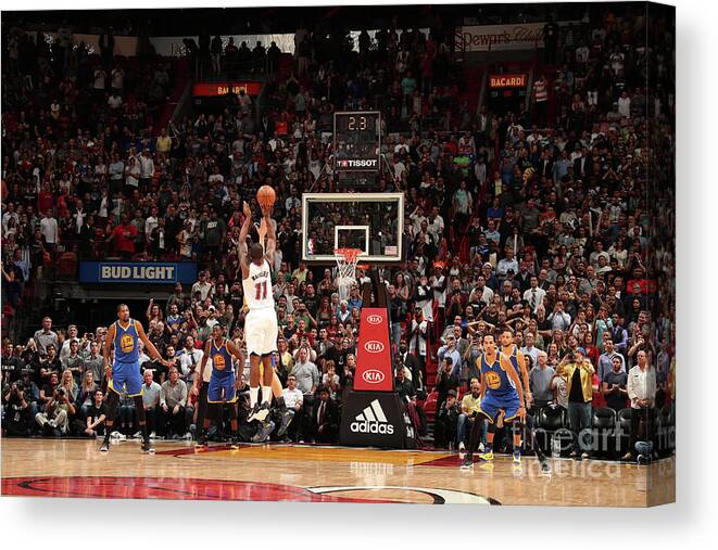 Dion Waiters Canvas Print featuring the photograph Dion Waiters #1 by Issac Baldizon