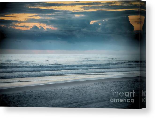 Surf Canvas Print featuring the photograph East Coast Sunrise #1 by Judy Hall-Folde