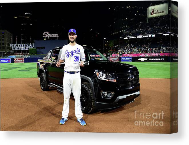 People Canvas Print featuring the photograph Eric Hosmer by Harry How