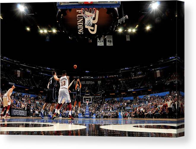 Nba Pro Basketball Canvas Print featuring the photograph Evan Fournier by Fernando Medina