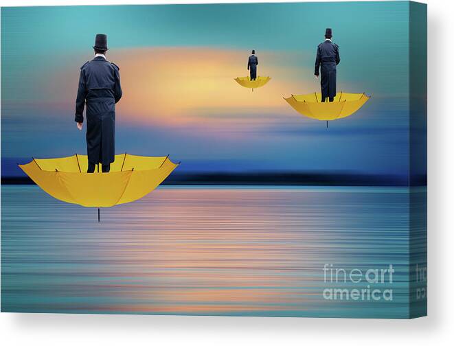Yellow Canvas Print featuring the photograph Wandering Through Time by Bob Christopher