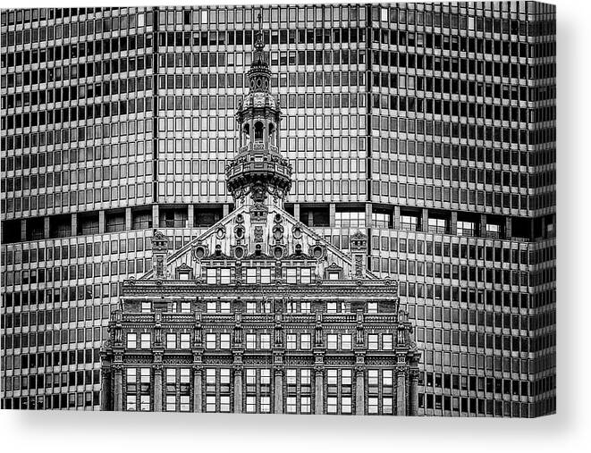 Hemsley Building Canvas Print featuring the photograph Hemsley Building Tower NYC #1 by Susan Candelario