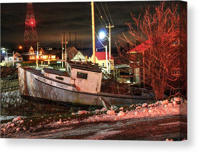 Boats Fishing Lobster Traps Lobster Pots Harbors Jetties Wharf Canvas Print featuring the photograph High Dry #1 by David Matthews