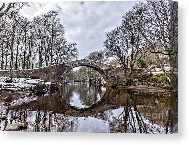 Uk Canvas Print featuring the photograph Ivelet Bridge, Swaledale #1 by Tom Holmes Photography