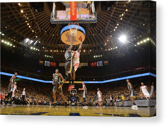 Playoffs Canvas Print featuring the photograph James Harden by Noah Graham