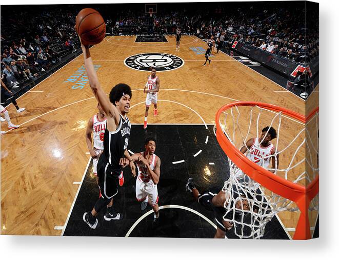 Jarrett Allen Canvas Print featuring the photograph Jarrett Allen #1 by Jesse D. Garrabrant