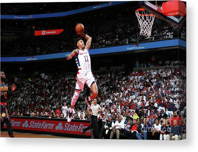Kelly Oubre Jr Canvas Print featuring the photograph Kelly Oubre by Ned Dishman