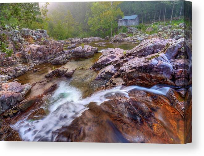 Ozark National Scenic Riverways Canvas Print featuring the photograph Klepzig Mill by Robert Charity