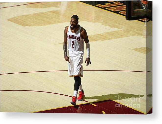 Playoffs Canvas Print featuring the photograph Kyrie Irving by Garrett Ellwood