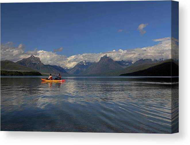 Lake Mcdonald Canvas Print featuring the photograph Lake McDonald - Glacier National Park by Richard Krebs