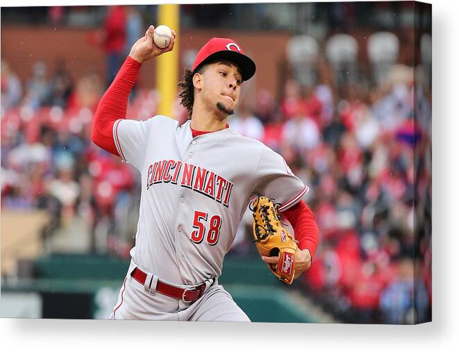 St. Louis Canvas Print featuring the photograph Luis Castillo #1 by Icon Sportswire