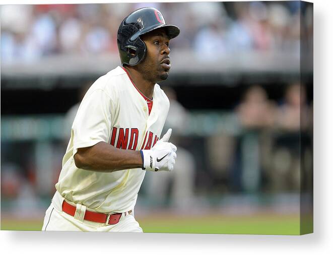 Michael Bourn Canvas Print featuring the photograph Michael Bourn #1 by Jason Miller