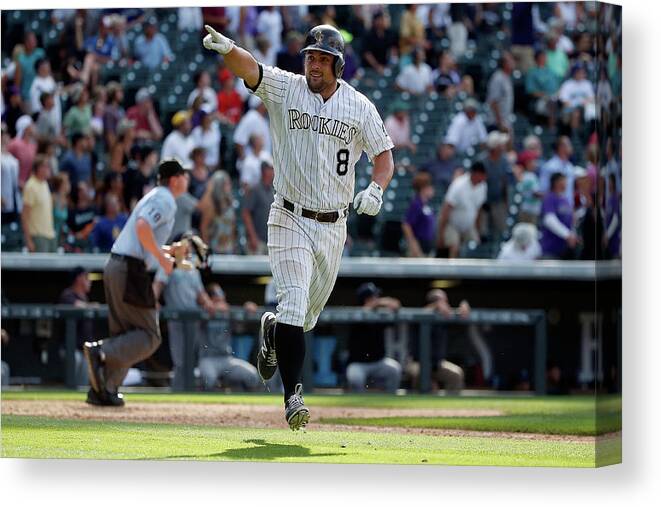 People Canvas Print featuring the photograph Michael Mckenry by Doug Pensinger