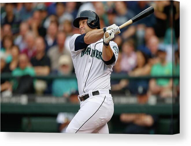 Second Inning Canvas Print featuring the photograph Mike Zunino by Otto Greule Jr