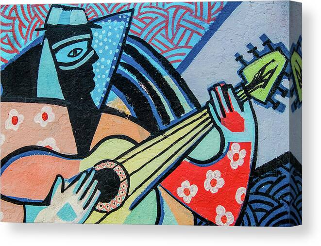 Cuba Canvas Print featuring the photograph Musical Street Art, Habana Vieja. Cuba #2 by Lie Yim