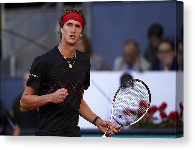 Tennis Canvas Print featuring the photograph Mutua Madrid Open - Day Nine #1 by Quality Sport Images