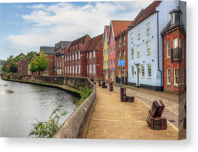 Norwich Canvas Print featuring the photograph Norwich - England #1 by Joana Kruse