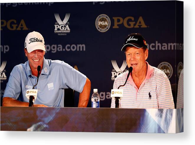 Valhalla Golf Club Canvas Print featuring the photograph PGA Championship - Preview Day 3 #1 by Sam Greenwood