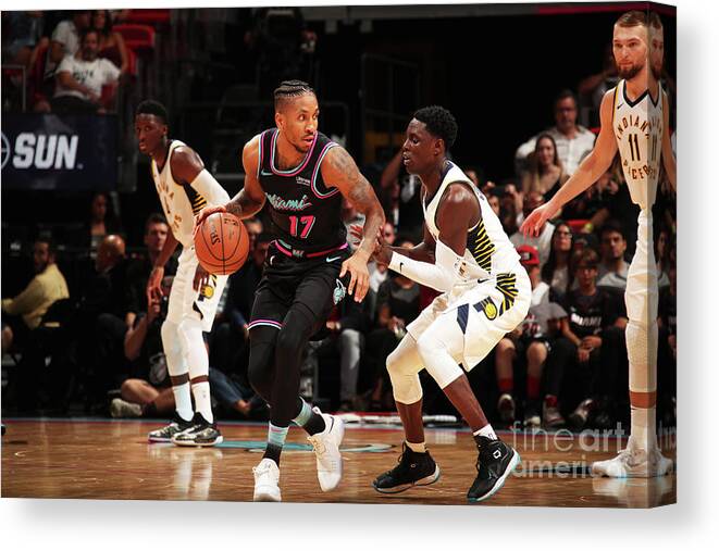Nba Pro Basketball Canvas Print featuring the photograph Rodney Mcgruder by Issac Baldizon