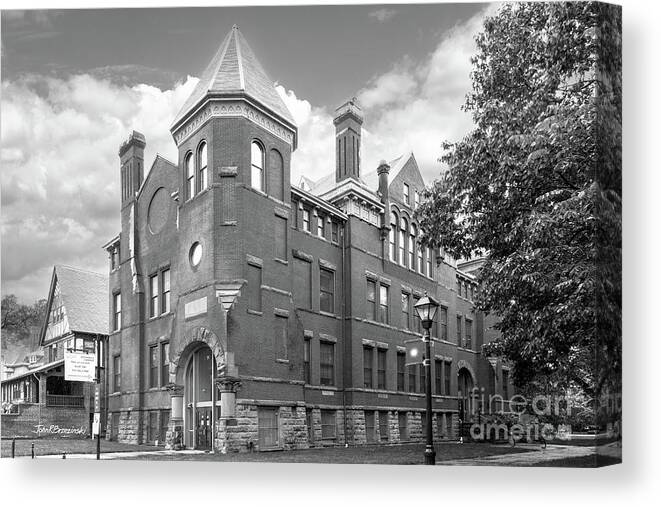 Rutgers University Canvas Print featuring the photograph Rutgers University by University Icons