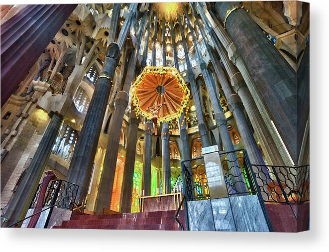 Leica M9 Canvas Print featuring the photograph Sagrada Familia, Barcelona #1 by Eugene Nikiforov