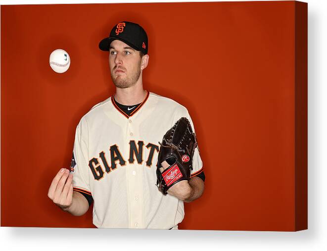 Media Day Canvas Print featuring the photograph San Francisco Giants Photo Day #1 by Patrick Smith
