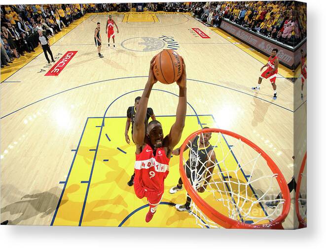 Serge Ibaka Canvas Print featuring the photograph Serge Ibaka #1 by Nathaniel S. Butler