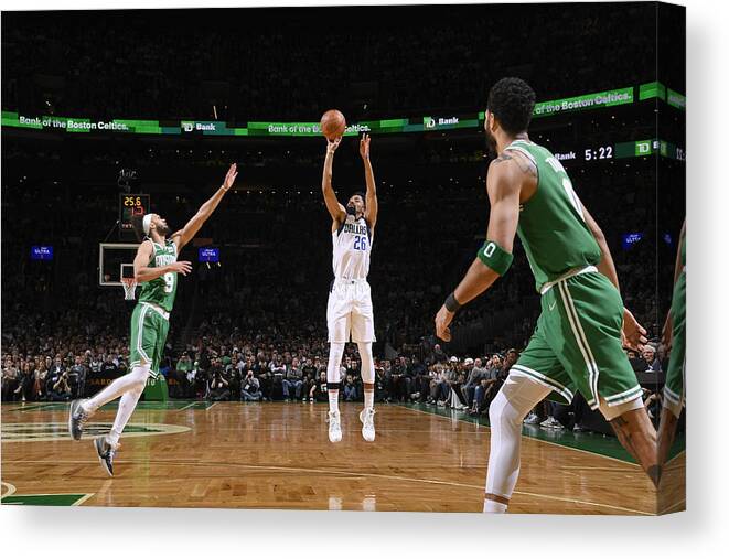Spencer Dinwiddie Canvas Print featuring the photograph Spencer Dinwiddie #1 by Brian Babineau