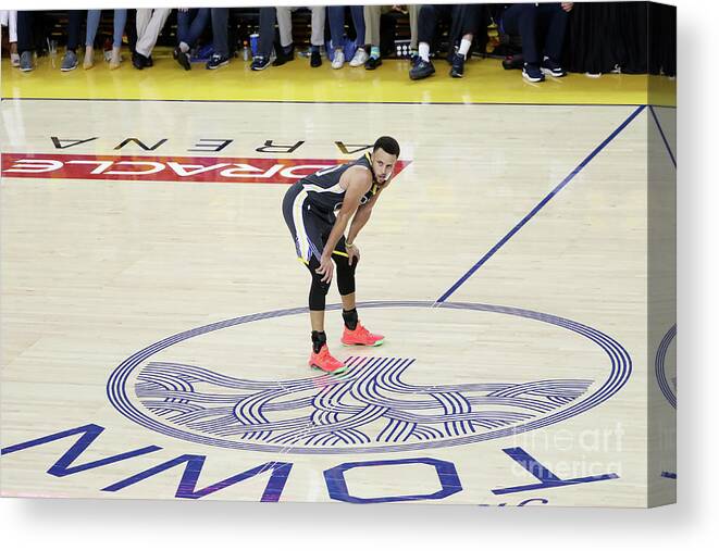 Stephen Curry Canvas Print featuring the photograph Stephen Curry by Joe Murphy