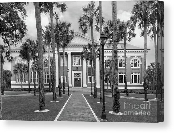 Stetson University Canvas Print featuring the photograph Stetson University Sampson Hall by University Icons