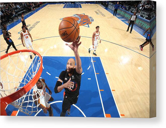 Playoffs Canvas Print featuring the photograph Taj Gibson by Nathaniel S. Butler