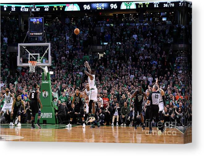 Playoffs Canvas Print featuring the photograph Terry Rozier by Brian Babineau