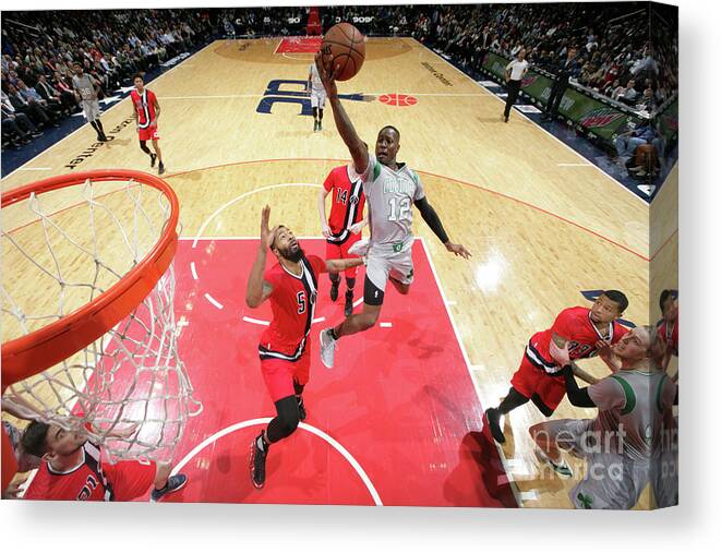 Nba Pro Basketball Canvas Print featuring the photograph Terry Rozier by Ned Dishman