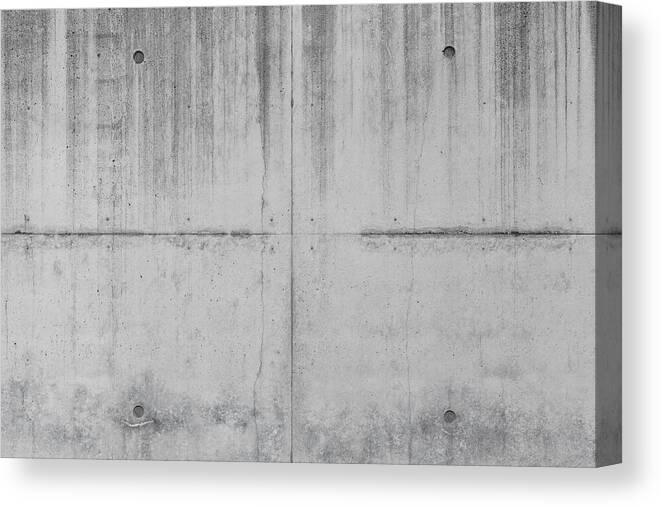 Weathered Canvas Print featuring the photograph Texture Of A Stone Wall #1 by R.Tsubin