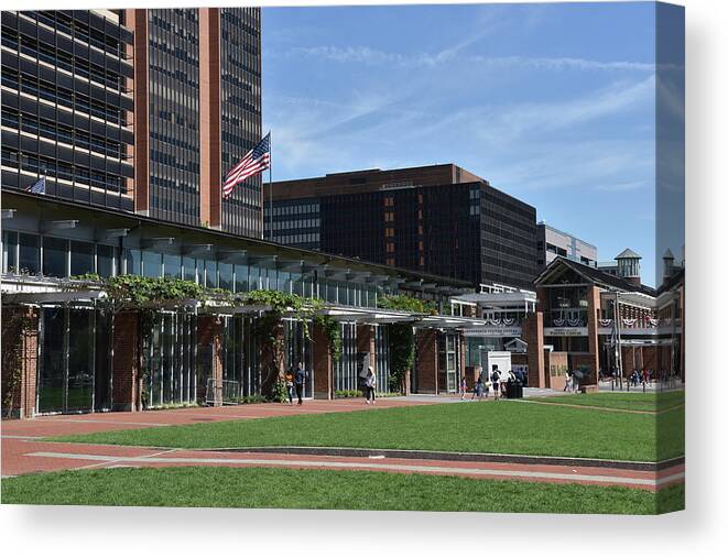 Liberty Bell Center Canvas Print featuring the photograph The Liberty Bell Center #1 by Mark Stout
