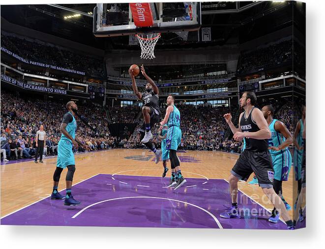 Tyreke Evans Canvas Print featuring the photograph Tyreke Evans #1 by Rocky Widner