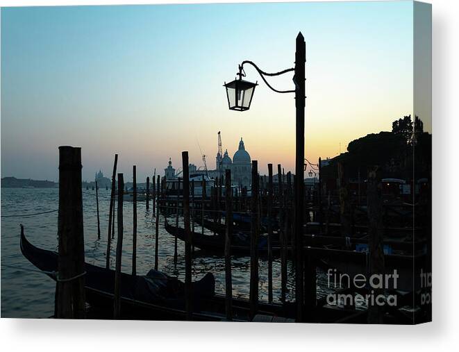 Italy Canvas Print featuring the photograph Venice in the Evening by Andy Myatt