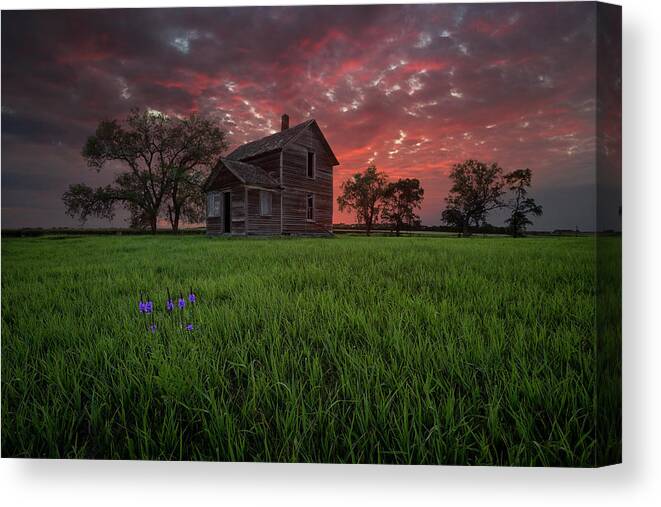 Abandoned Canvas Print featuring the photograph Welcome Home #1 by Aaron J Groen