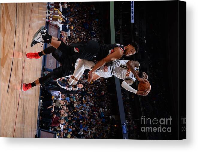 Playoffs Canvas Print featuring the photograph Will Barton by Bart Young