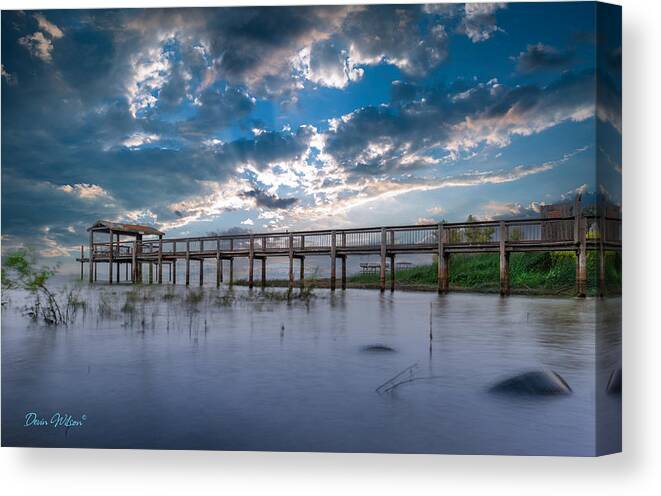 Lake Canvas Print featuring the photograph Zen Moment #1 by Devin Wilson