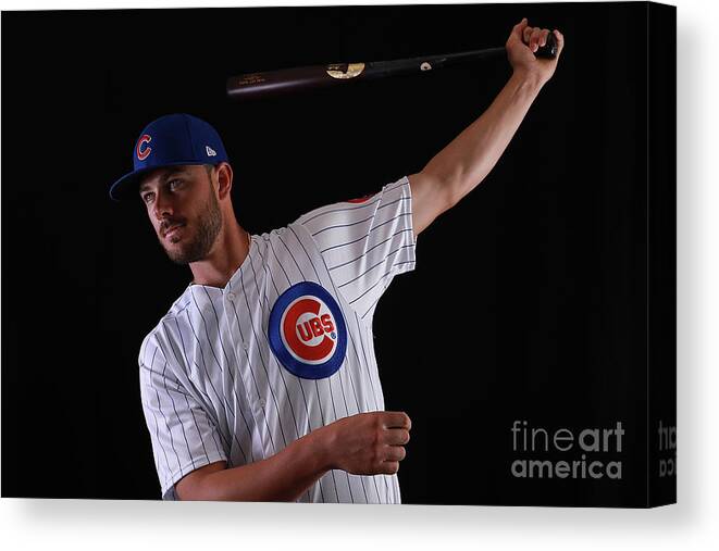 Media Day Canvas Print featuring the photograph Kris Bryant by Gregory Shamus