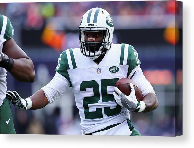 Sport Canvas Print featuring the photograph New York Jets v New England Patriots #10 by Maddie Meyer