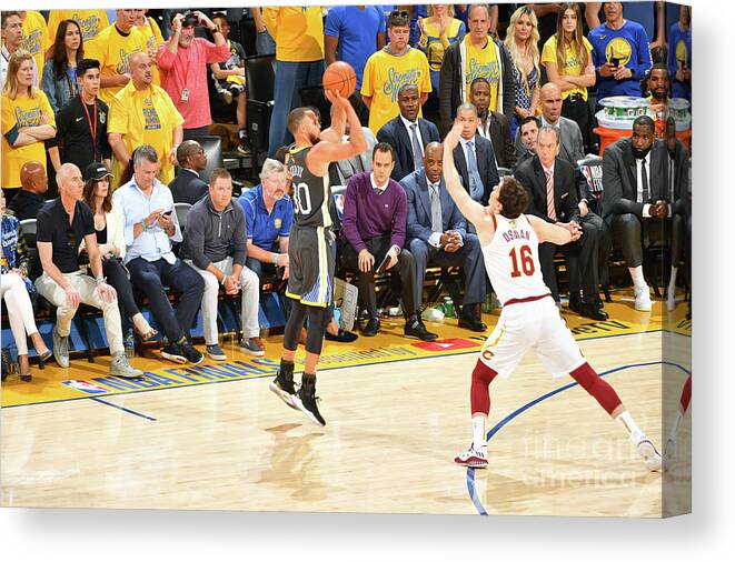 Stephen Curry Canvas Print featuring the photograph Stephen Curry #10 by Jesse D. Garrabrant