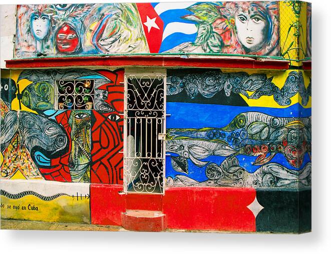  Canvas Print featuring the photograph Cuba #11 by Claude Taylor