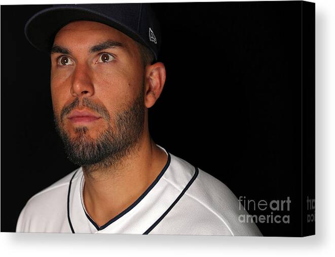 Media Day Canvas Print featuring the photograph Eric Hosmer by Patrick Smith