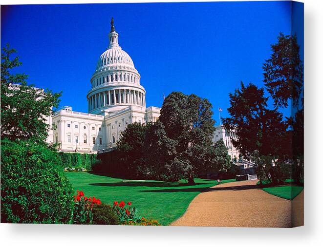 Travel Canvas Print featuring the photograph Washington, DC by Claude Taylor