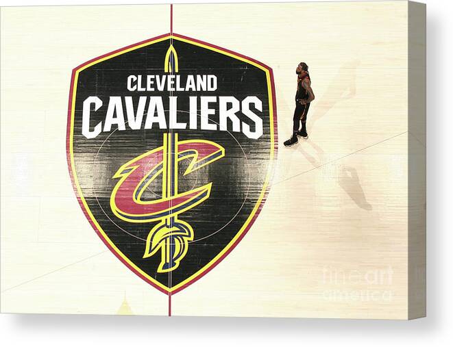 Lebron James Canvas Print featuring the photograph Lebron James #112 by Nathaniel S. Butler